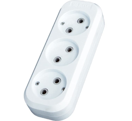 Колодка EKF 3гн. с З/К бел. IP20 Стандарт  АКS10-3 фото 1