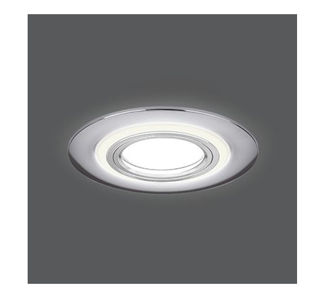 Светильник св/д Gauss Backlight круглай хром GU5.3 3W, 4000К BL140/СМ00000606 фото 1