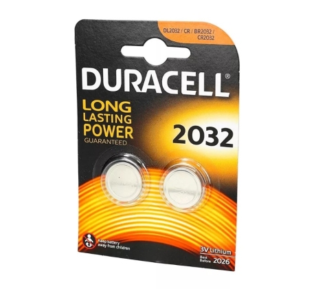 Батарейка DURACELL CR2032 литиевые бл./2шт. фото 1