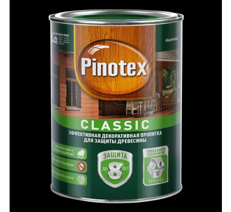 Декоративно-защитная пропитка Pinotex Classic для древесины сосна ( 1л) 5234308 фото 1