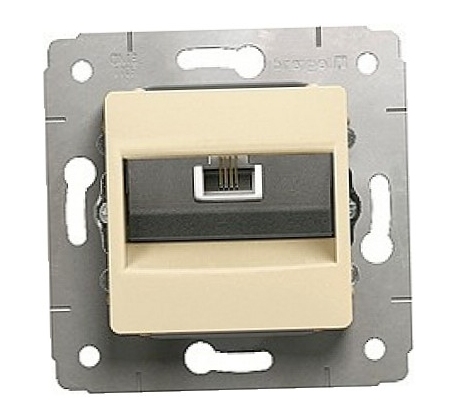 Розетка Legrand Cariva сл. кость телефонная RJ-11, мех., /773738/ фото 1