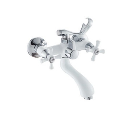 Cмеситель в ванну MIXXUS OMEGA 142 буксовый, WHITE /CR0370/ фото 1