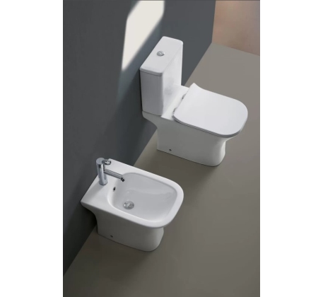 Биде напольное FRETTA SQUARE 525х340х400мм AZ-1215C фото 1