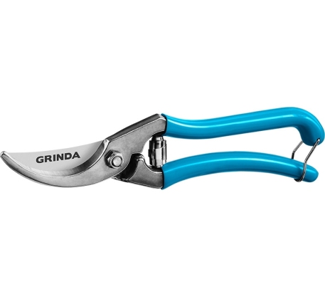 Секатор GRINDA PROLine P-10 цельнованый, плоскостной 210мм фото 1