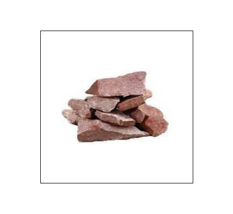 Камни для бани (Малиновый кварцит) колотый сред. 20кг. кор. фото 1