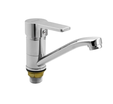 Cмеситель для кухни BIANCO шаровый на гайке /385014s/ фото 1