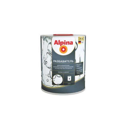 Разбавитель для лакокрасочных материалов Альпина 0.75л. фото 1