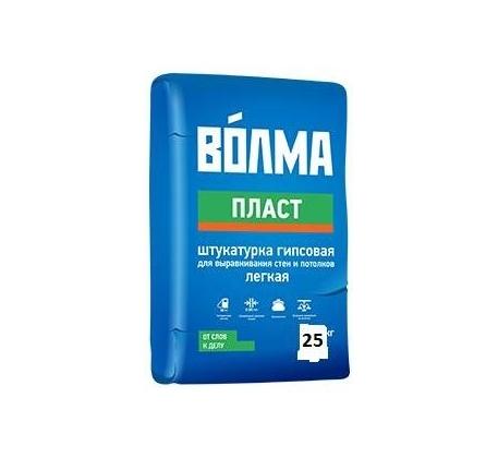 Штукатурка Волма-Пласт гипсовая,  25кг  (под./56шт) фото 1