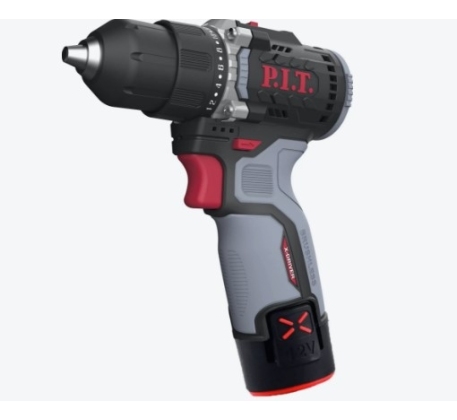 Дрель акк. P.I.T. PBM 12K-10В/2 X-DRIVER (12В,35Нм,10мм, 2 скор,2акк*1,5Ач,Li-Ion, ЗУ, набор расход) фото 1