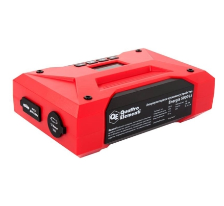 Зарядное устройство Quattro Elementi  Energia 5000 Li (12В, 20Ач, 500А, USB, LCD) 641-107 фото 1