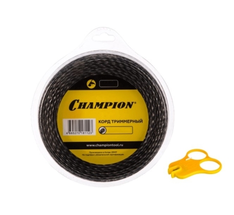 Корд трим.CHAMPION Tri-twist 3.0мм*50м (витой треугольник)+нож, CHAMPION C7049 фото 1