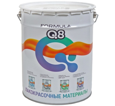 Грунт-эмаль по ржавчине FORMULA Q8 черная 20 кг фото 1