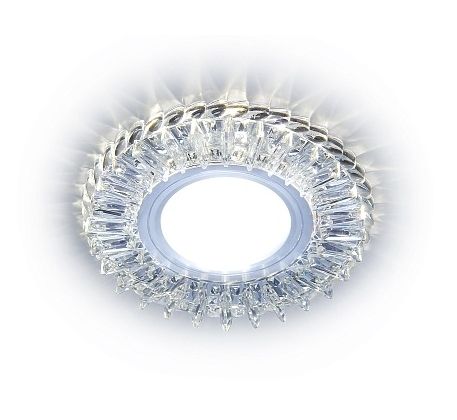 Светильник Ambrella Light S260 GU5.3+3W CL прозрачный (LED GOLD) D104*25 фото 1