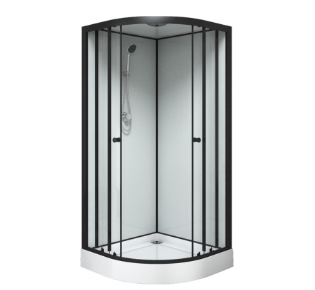 Душевая кабина 90x90x(190+15)см с низким поддоном 15см, прозрачное закаленное стекло 5 мм CS-22109 фото 1
