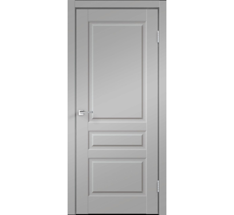 Дверь VILLA 3P эмалит серый (800мм, ПГ, 2000мм, 40мм, экошпон) Коробка+наличник!!! фото 1