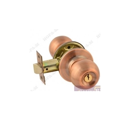 Защелка ISP ЗШ-03-Э (старая медь, фиксатор) Нора-М УТ-0016598/16796 фото 1