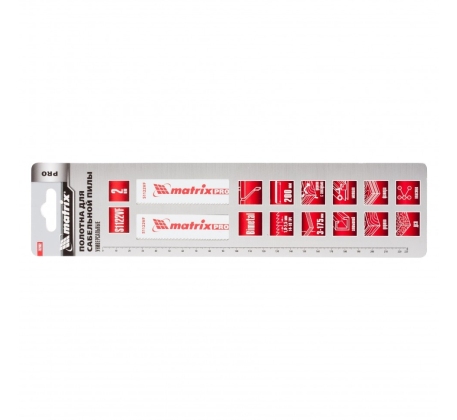 Полотна универсальные для сабельной пилы S1122VF, 200/1,8-2,5мм, Bimetal, 2шт PRO /782002/  MATRIX фото 1