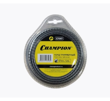 Корд трим.CHAMPION Platin Saw 3.0мм*12м (зубчатый) C7067 фото 1