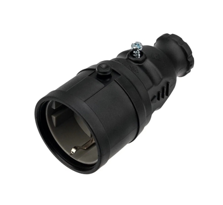 Колодка 1гн с З/К черная каучук 16А IP20 REXANT 111-005 фото 1