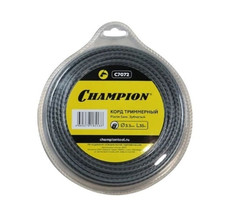 Корд трим.CHAMPION Platin Saw 3.5мм*35м (зубчатый) C7072 фото 1