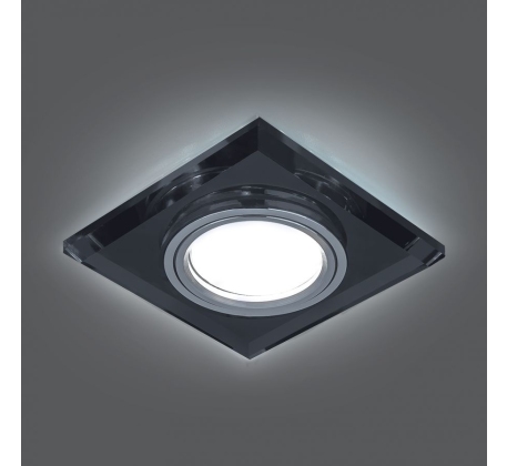 Светильник св/д Gauss Backlight квадратный хром GU5.3 графит BL060 4100К/СМ00000595 фото 1