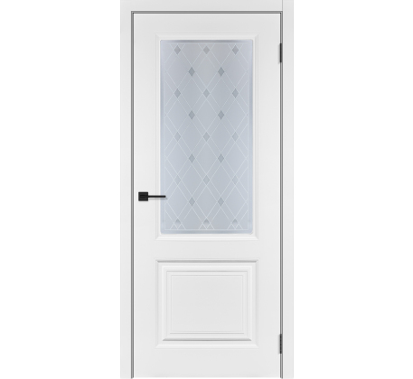Дверь СК-2 Белый матовый ДО 2000*800 ст. с рис. фото 1