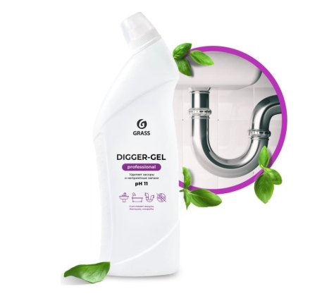 Средство для чистки канализаций DIGGER-GEL 1л. фото 1