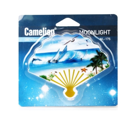 Ночник светодиод с выкл Camelion NL-175 0.5W 3LED 95x75x45 Веер 220V, пластик фото 1