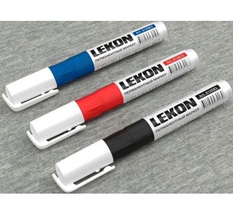 Маркер LEKON ECONOM перманентный ЧЕРНЫЙ 3мм 012483/480286 фото 1