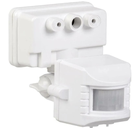 Датчик движения IEK 019 белый 1100Вт 120гр 12м накладной IP44 фото 1