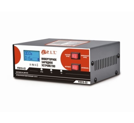 Зарядное устройство PIT PZU10-C2 (230В-50Гц, 12/24В, 180Вт, 6-100Ач, цифр. дисплей) фото 1