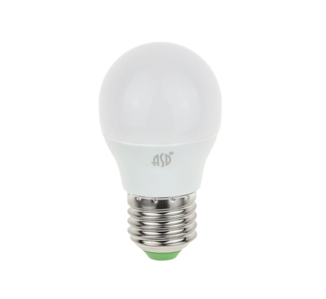 Лампа светодиод 3,5Вт шар E27 4000К 320Лм матовая Standard ASD фото 1
