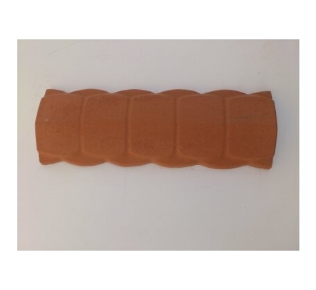 Конек для забора волна узкий 170х485мм., (коричневый 03) фото 1