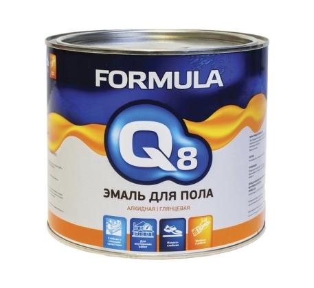 Эмаль FORMULA Q8 ПФ-266 желто-коричневая 1.9кг фото 1