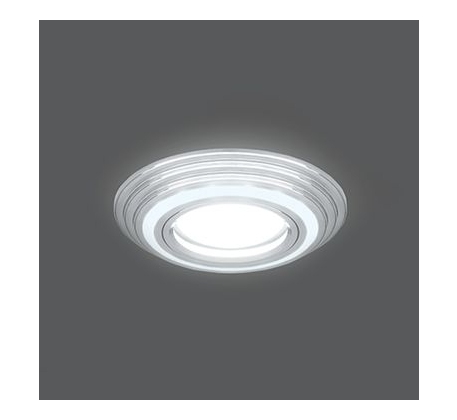 Светильник св/д Gauss Backlight круглай хром GU5.3 3W, 4000К BL139/СМ00000606 фото 1