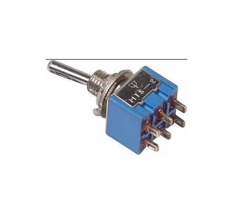Тумблер 250V 3А (6c) ON-ON двухполюсный Micro REXANT 36-4020 фото 1