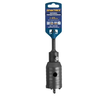 Коронка ПРАКТИКА SDS-plus ударная 45мм 035-042 фото 1
