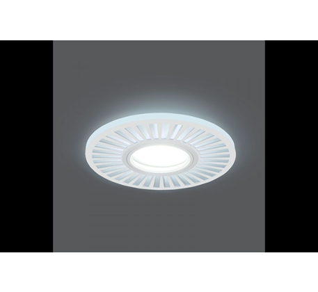 Светильник св/д Gauss Backlight круглый узор GU5.3 белый 3W, 4000К BL136/СМ00000605 фото 1