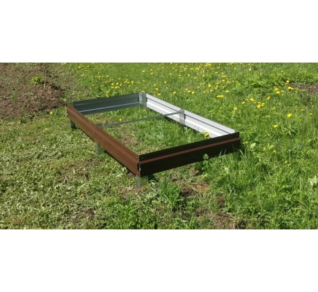 Грядка с Полимерным покрытием TURMS 1*4.0м (коричневая) фото 1