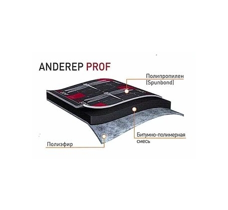 Подкладочный ковер для гибкой черепицы  ANDEREP PROFF, рулон/40м.кв фото 1