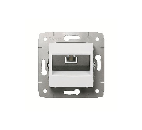 Розетка Legrand Cariva белая телефонная RJ-11-1 выход, мех-м, /773638/ фото 1