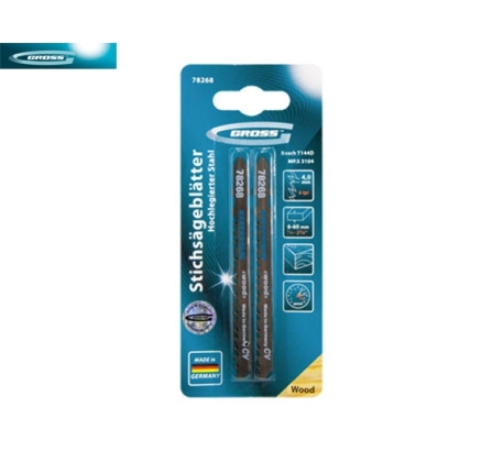 Полотна для электролобзика по дереву, 2шт (3104-T144D) /78268/ GROSS фото 1