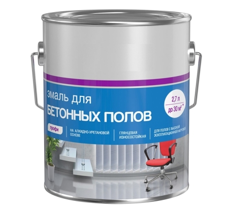 Эмаль износостойкая для бетонных полов AKRIMAX-PREMIUM серая 25кг фото 1
