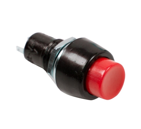 Выключатель-кнопка 250V 1А (2с) ON-OFF Б/Фикс красная Micro REXANT 36-3080 фото 1