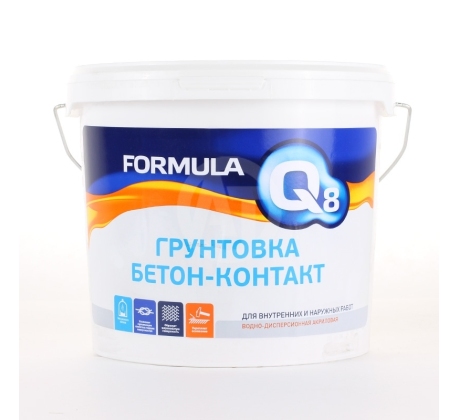 Грунтовка FORMULA Q8 бетоноконтакт 1.4кг. фото 1