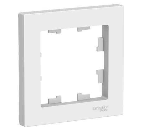 Рамка 1-м.  ATLAS DESIGN универс. бел. SchE ATN000101 фото 1