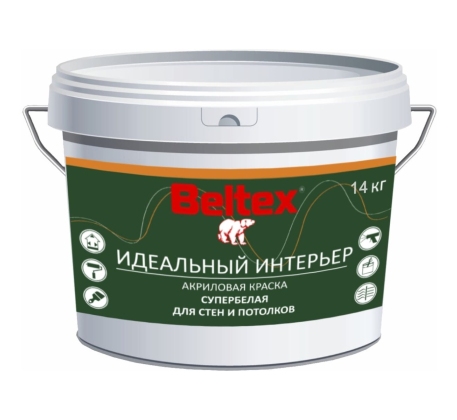 Краска ВД Белтекс ИНТЕРЬЕРНАЯ 14кг./10л. фото 1