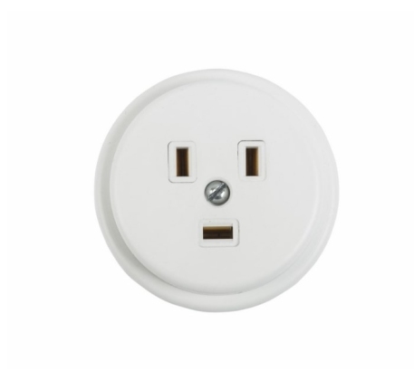 Розетка с З/К белая к электроплите о/у IP20 40А 250В Rexant 11-8520 фото 1