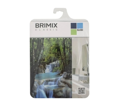 Штора в ванную комнату BRIMIX  фотопечать Водопад 02-06 фото 1