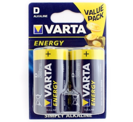 Батарейка VARTA LR20 алкалиновая фото 1
